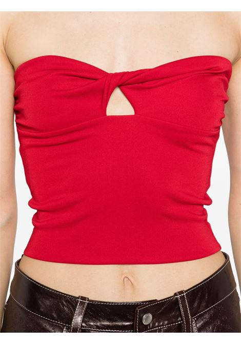 Red Lucille strapless top - women THE ANDAMANE | T150723BTJP073RD